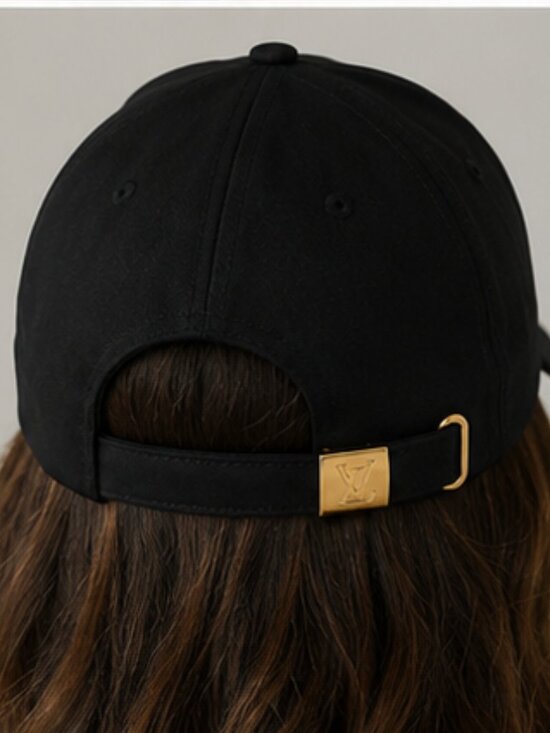 Black Luxury Baseball Cap Adjustable Cotton Hat Embroidered Logo Unisex One Size main image 4